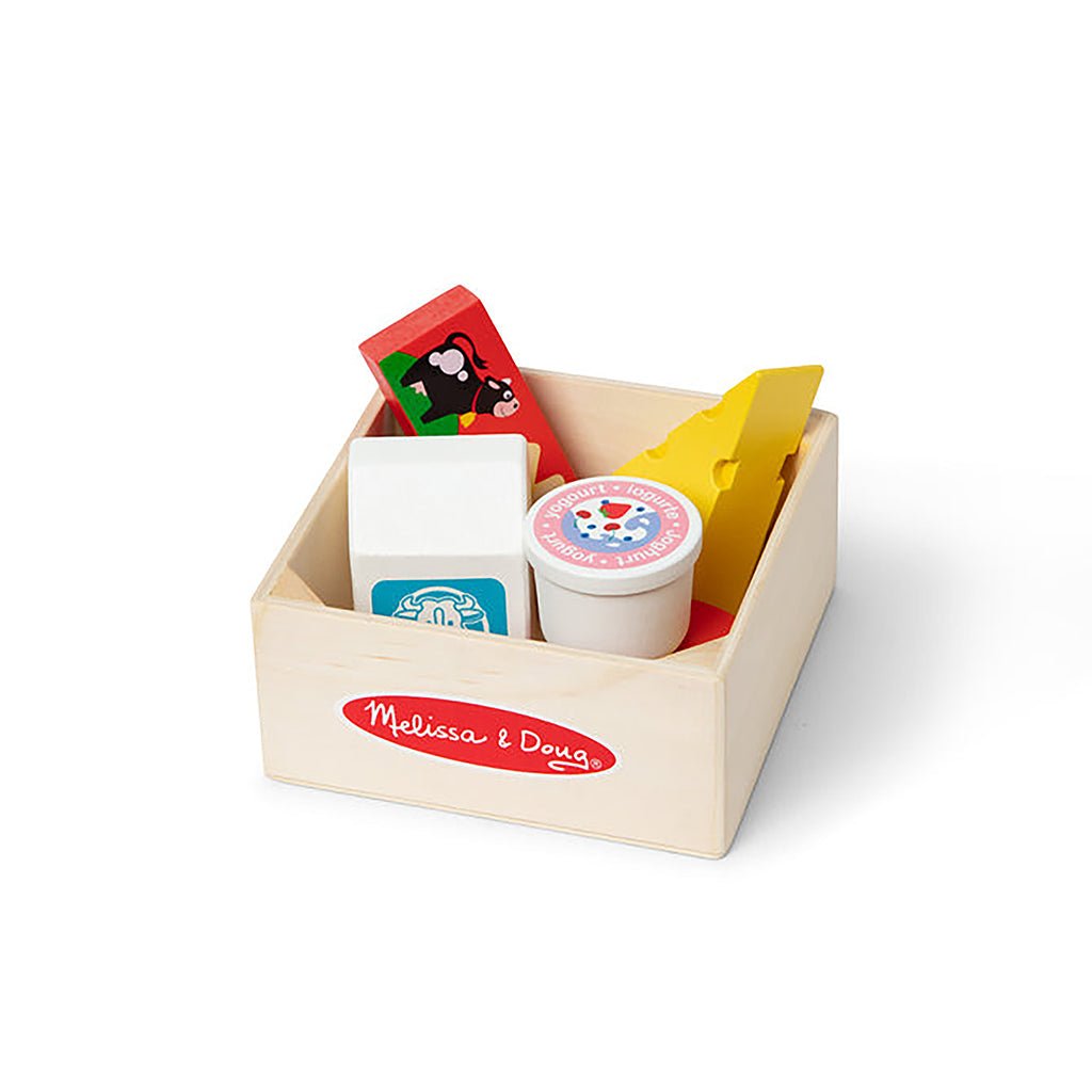 Melissa & Doug : Wooden Food Groups Play Set – Dairy - Annies