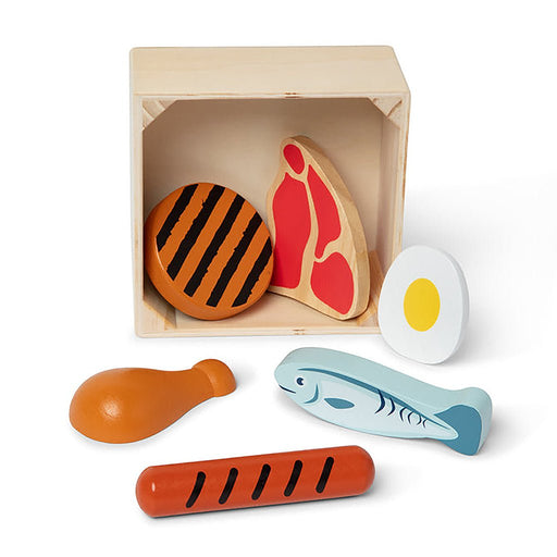 Melissa & Doug : Wooden Food Groups Play Set – Protein - Melissa & Doug : Wooden Food Groups Play Set – Protein