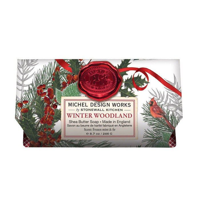 Michel Design Works : Winter Woodland Large Bath Soap Bar - Michel Design Works : Winter Woodland Large Bath Soap Bar