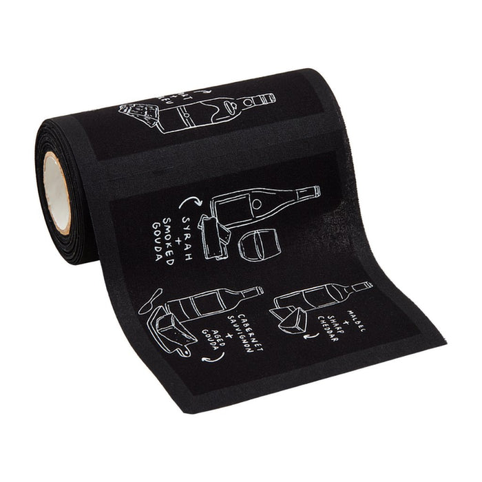 Mud Pie : Black Cocktail Napkin Roll - Mud Pie : Black Cocktail Napkin Roll