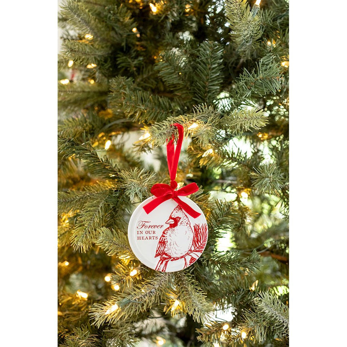 Mud Pie : Cardinal Disc Ornament - Mud Pie : Cardinal Disc Ornament