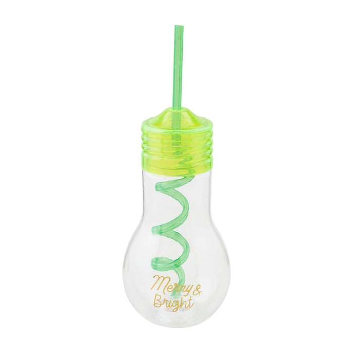 Mud Pie : Merry & Bright Light Bulb Tumbler - Mud Pie : Merry & Bright Light Bulb Tumbler