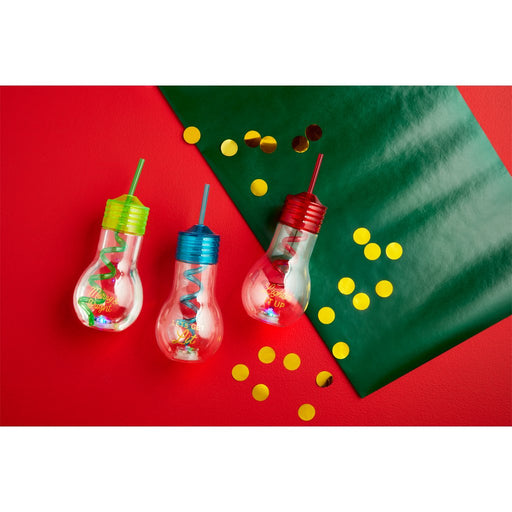 Mud Pie : Merry & Bright Light Bulb Tumbler - Mud Pie : Merry & Bright Light Bulb Tumbler