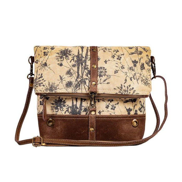 Myra Bag : Tazzie Floral Accent Small & Crossbody Bag - Myra Bag : Tazzie Floral Accent Small & Crossbody Bag