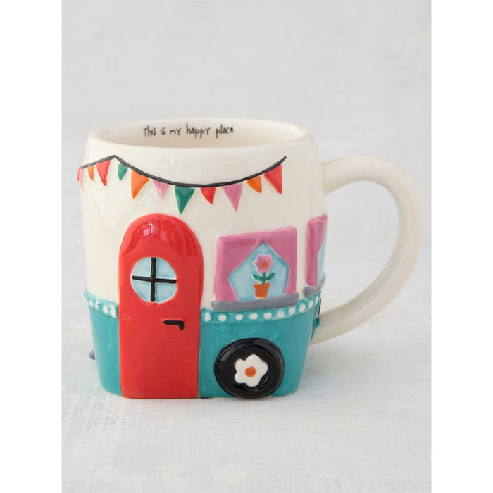 Natural Life : Folk Art Coffee Mug - Hazel The Camper - Natural Life : Folk Art Coffee Mug - Hazel The Camper