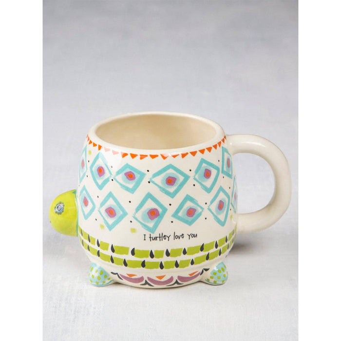 Natural Life : Folk Art Coffee Mug - Myrtle The Turtle - Natural Life : Folk Art Coffee Mug - Myrtle The Turtle