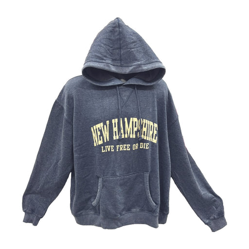 New Hampshire Hoodie Sweatshirt in Navy - New Hampshire Hoodie Sweatshirt in Navy