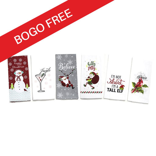 Nidico : Christmas Funny Saying Kitchen Flour Sack - Assorted - Buy one get one FREE - Nidico : Christmas Funny Saying Kitchen Flour Sack - Assorted - Buy one get one FREE