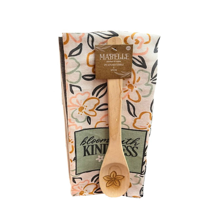 Nidico : Positive Affirmation Kitchen Towels with Wooden Spoon - Assorted no choice - Nidico : Positive Affirmation Kitchen Towels with Wooden Spoon - Assorted no choice