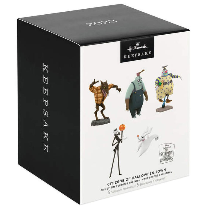 ( NO CODE )Hallmark : 2024 Keepsake Disney Tim Burton's The Nightmare Before Christmas Citizens of Halloween Town Ornaments, Set of 5 (No CODE) - ( NO CODE )Hallmark : 2024 Keepsake Disney Tim Burton's The Nightmare Before Christmas Citizens of Halloween Town Ornaments, Set of 5 (No CODE)