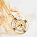 Ocean : Compass Necklace - 14kt Gold Vermeil MOP CZ - Ocean : Compass Necklace - 14kt Gold Vermeil MOP CZ