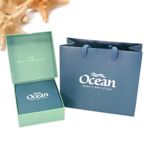 Ocean : Dolphin & Pearl Necklace With Clear Crystals - Ocean : Dolphin & Pearl Necklace With Clear Crystals