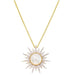 Ocean : Sunburst Vermeil Necklace - 14K Gold/Sterling Silver - Ocean : Sunburst Vermeil Necklace - 14K Gold/Sterling Silver