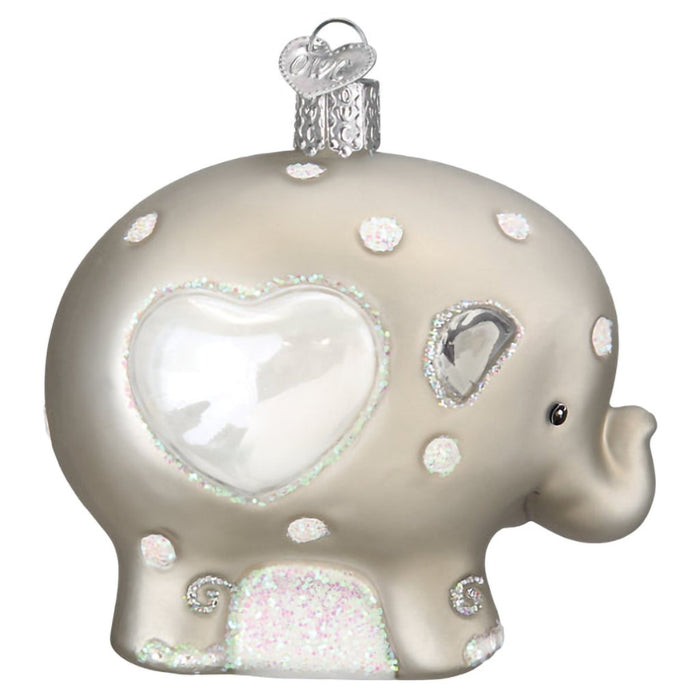 Old World Christmas : Baby's 1st Elephant Ornament - Old World Christmas : Baby's 1st Elephant Ornament