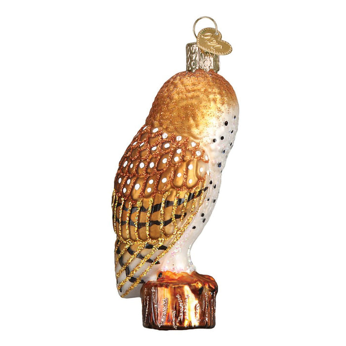 Old World Christmas : Barn Owl Ornament - Old World Christmas : Barn Owl Ornament