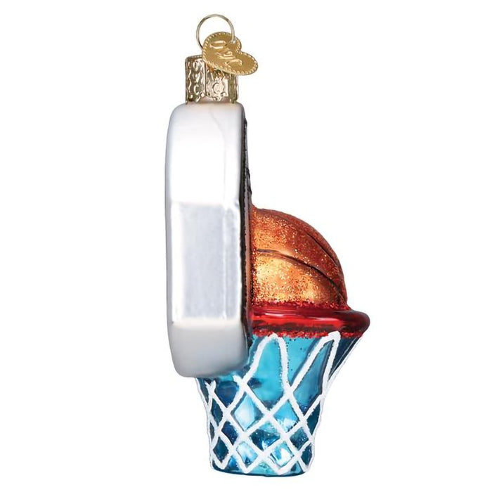 Old World Christmas : Basketball Hoop Ornament - Old World Christmas : Basketball Hoop Ornament