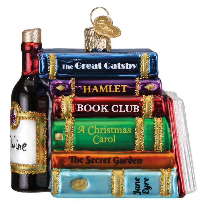 Old World Christmas : Book Club Ornament - Old World Christmas : Book Club Ornament