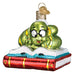 Old World Christmas : Bookworm Ornament - Old World Christmas : Bookworm Ornament