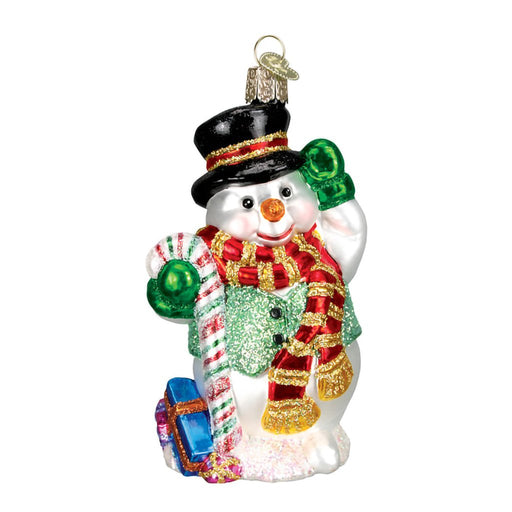 Old World Christmas : Candy Cane Snowman - Old World Christmas : Candy Cane Snowman