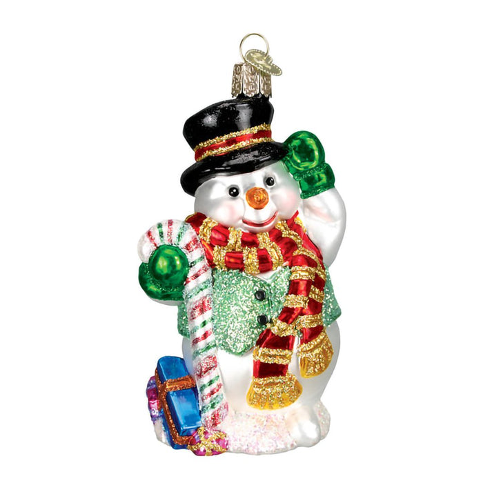 Old World Christmas : Candy Cane Snowman - Old World Christmas : Candy Cane Snowman