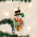 Old World Christmas : Candy Cane Snowman - Old World Christmas : Candy Cane Snowman