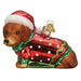 Old World Christmas : Dashing Dachshund Puppy Ornament - Old World Christmas : Dashing Dachshund Puppy Ornament