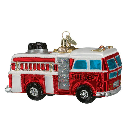 Old World Christmas : Fire Truck Ornament - Old World Christmas : Fire Truck Ornament