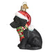 Old World Christmas : Holiday Black Labrador Puppy Ornament - Old World Christmas : Holiday Black Labrador Puppy Ornament