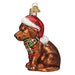 Old World Christmas : Holiday Chocolate Labrador Pup Ornament - Old World Christmas : Holiday Chocolate Labrador Pup Ornament