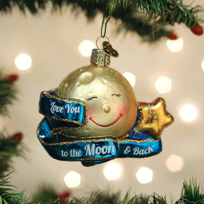 Old World Christmas : Love You To The Moon & Back Ornament - Old World Christmas : Love You To The Moon & Back Ornament