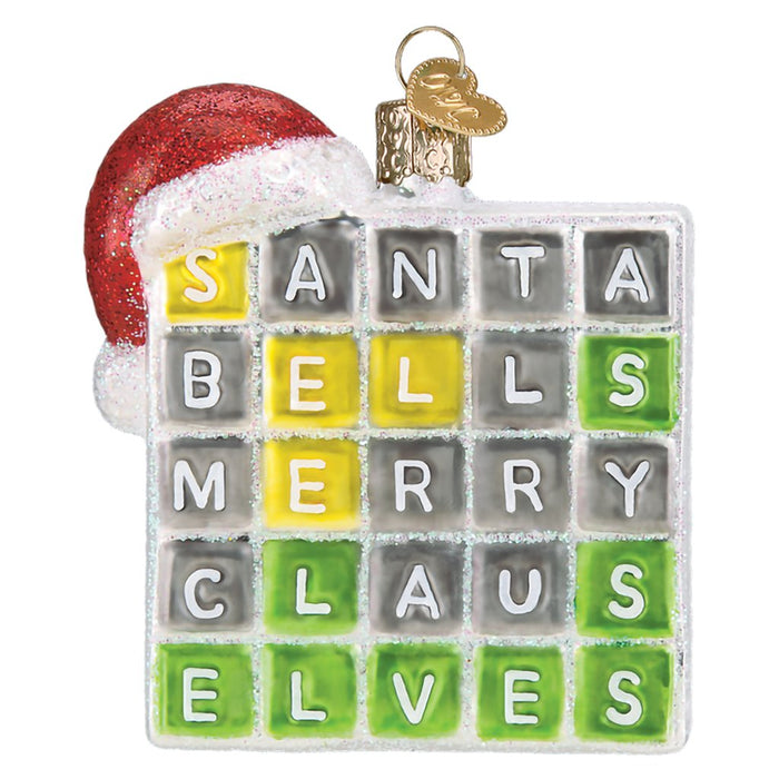 Old World Christmas : Merry Words Ornament - Old World Christmas : Merry Words Ornament