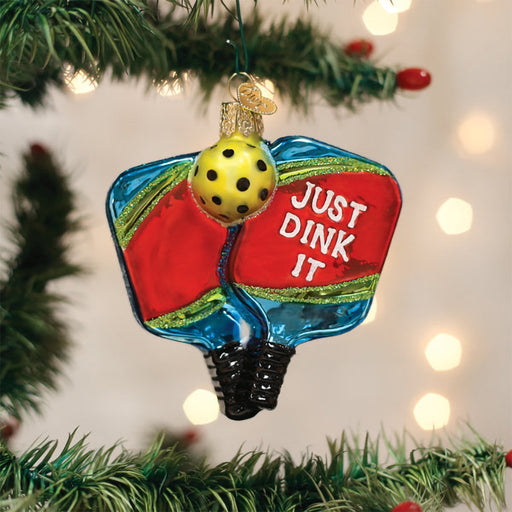 Old World Christmas : Pickleball Paddles Ornament - Old World Christmas : Pickleball Paddles Ornament