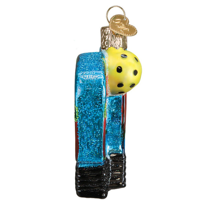 Old World Christmas : Pickleball Paddles Ornament - Old World Christmas : Pickleball Paddles Ornament