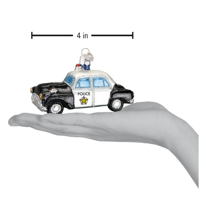 Old World Christmas : Police Car Ornament - Old World Christmas : Police Car Ornament