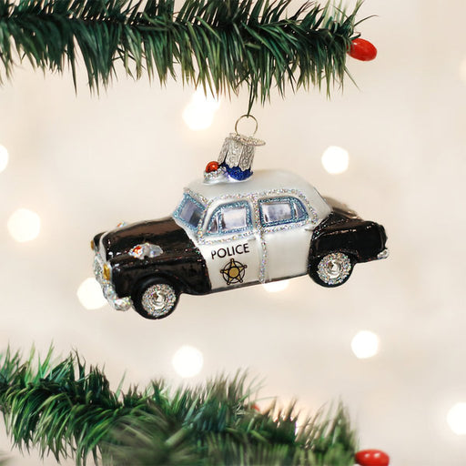 Old World Christmas : Police Car Ornament - Old World Christmas : Police Car Ornament