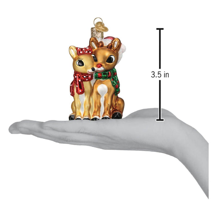 Old World Christmas : Rudolph® And Clarice™ Ornament - Old World Christmas : Rudolph® And Clarice™ Ornament