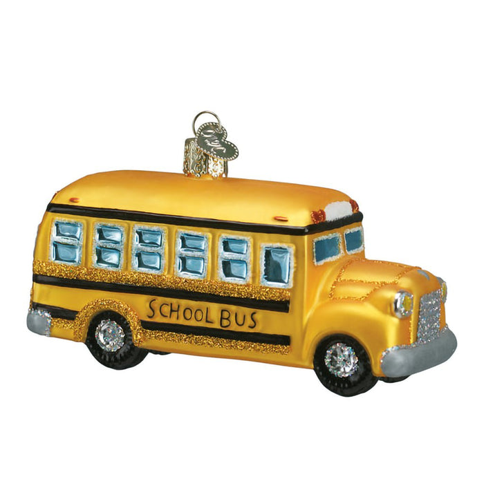 Old World Christmas : School Bus Ornament - Old World Christmas : School Bus Ornament