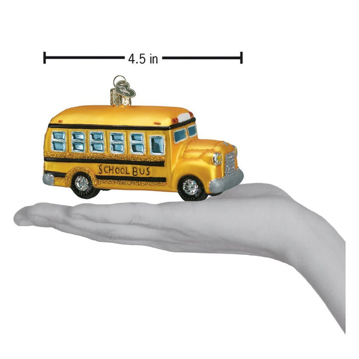 Old World Christmas : School Bus Ornament - Old World Christmas : School Bus Ornament