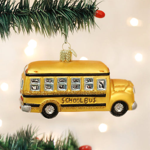 Old World Christmas : School Bus Ornament - Old World Christmas : School Bus Ornament