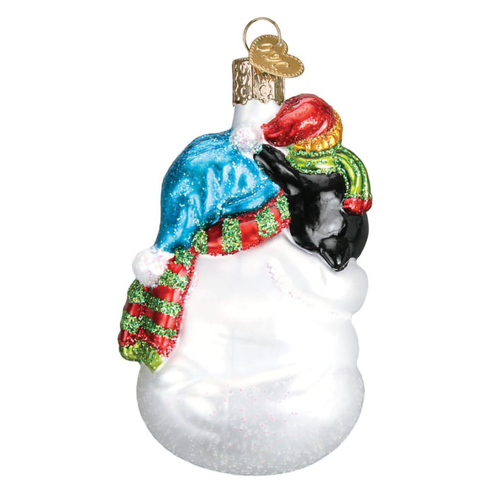 Old World Christmas : Snowman With Penguin Pal - Old World Christmas : Snowman With Penguin Pal