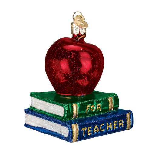 Old World Christmas : Teacher's Apple Ornament - Old World Christmas : Teacher's Apple Ornament