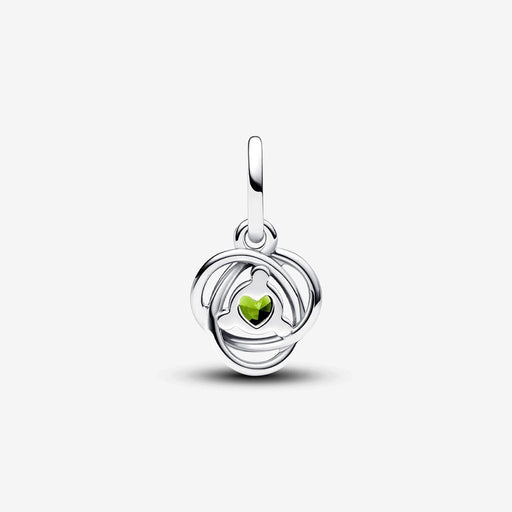 PANDORA : August Spring Green Eternity Circle Dangle Charm - PANDORA : August Spring Green Eternity Circle Dangle Charm