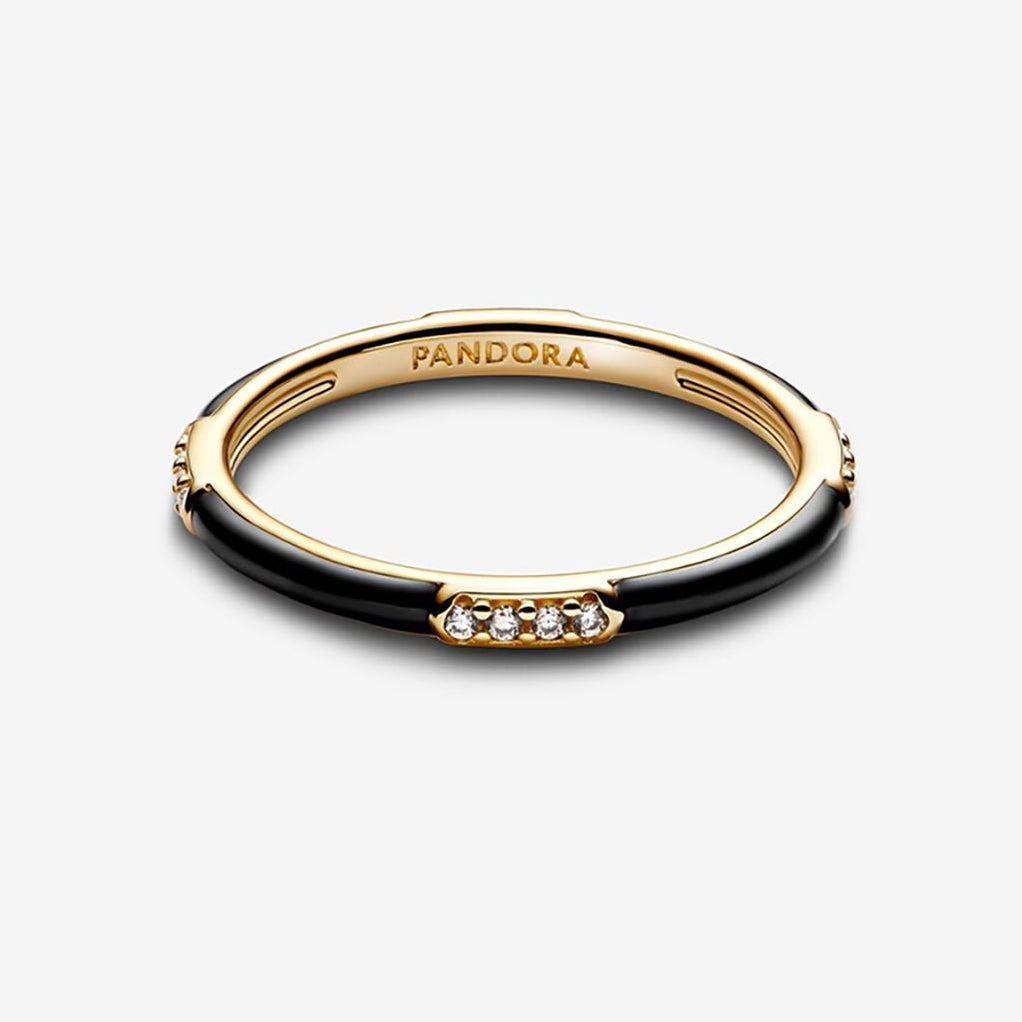 Hallmark Pandora Rings PANDORA : Black Enamel & Stones Ring - Annies Hallmark & Gretchens ...
