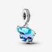 PANDORA : Blue Murano Glass Elephant Dangle Charm - PANDORA : Blue Murano Glass Elephant Dangle Charm