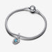 PANDORA : December Turqoise Blue Eternity Circle Dangle Charm - PANDORA : December Turqoise Blue Eternity Circle Dangle Charm