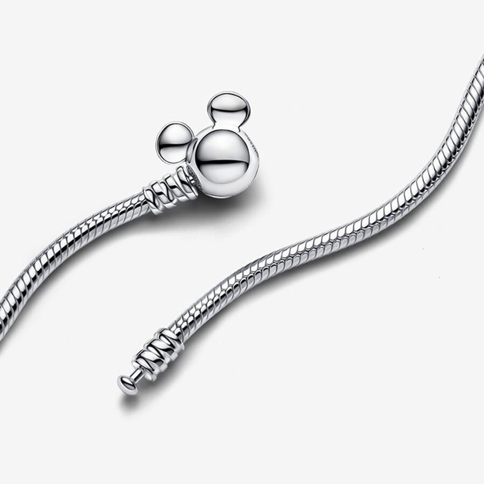 PANDORA : Disney Mickey Mouse Snake Chain Necklace - PANDORA : Disney Mickey Mouse Snake Chain Necklace