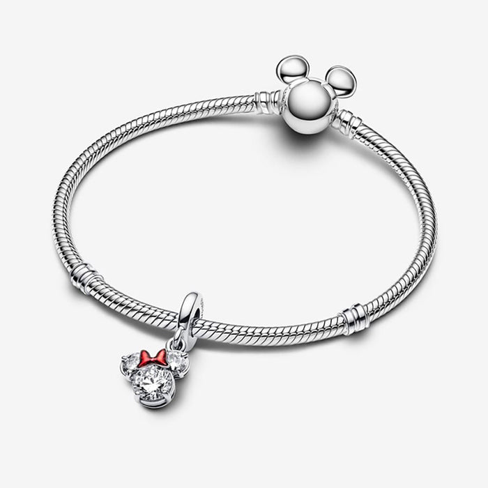 PANDORA : Disney Minnie Mouse Silhouette Dangle Charm - PANDORA : Disney Minnie Mouse Silhouette Dangle Charm