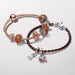 PANDORA : Disney The Lion King Clasp Pandora Moments Braided Leather Bracelet - PANDORA : Disney The Lion King Clasp Pandora Moments Braided Leather Bracelet