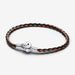 PANDORA : Disney The Lion King Clasp Pandora Moments Braided Leather Bracelet - PANDORA : Disney The Lion King Clasp Pandora Moments Braided Leather Bracelet