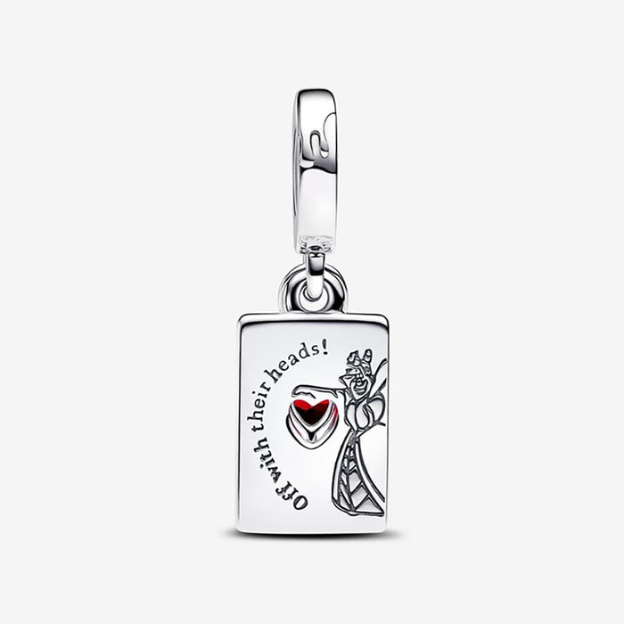PANDORA : Disney Villains Queen of Hearts Double Dangle Charm - PANDORA : Disney Villains Queen of Hearts Double Dangle Charm